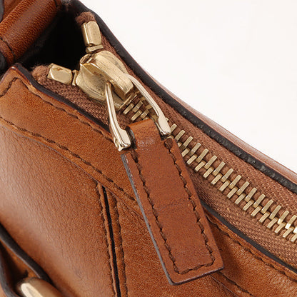 Gucci Horse Bit Plate Mini Handle Bag Brown
