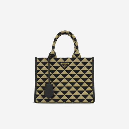 Prada Small Prada Symbole Embroidered Bag