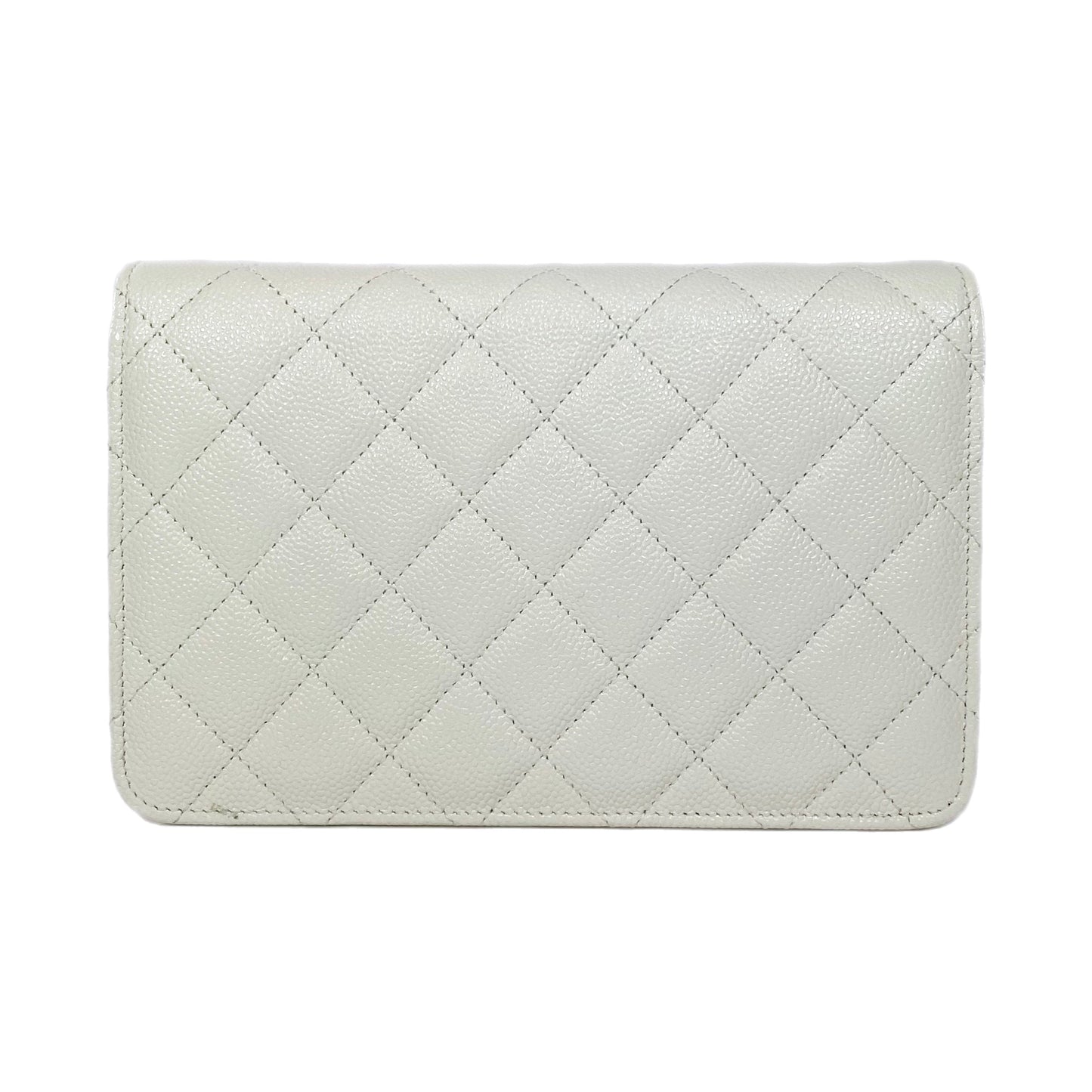 Chanel Flap Caviar Leather Gold Crossbody Bag