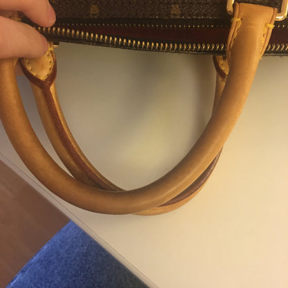 LOUIS VUITTON Limited Edition Orange Monogram Perforated Speedy 30 Handbag