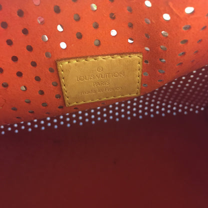 LOUIS VUITTON Limited Edition Orange Monogram Perforated Speedy 30 Handbag