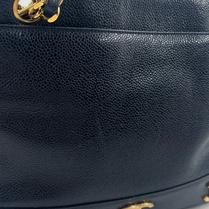 Chanel Caviar Leather Triple Shoulder Bag