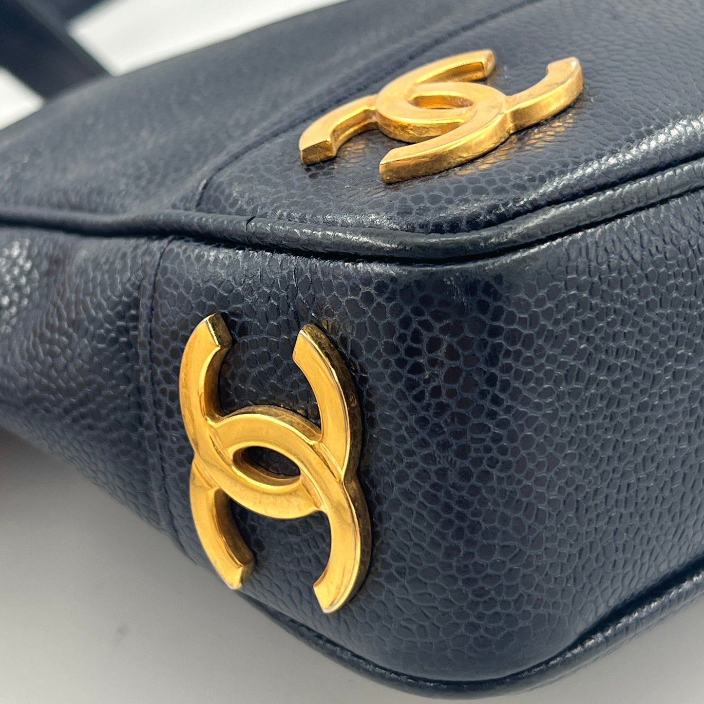 Chanel Caviar Leather Triple Shoulder Bag