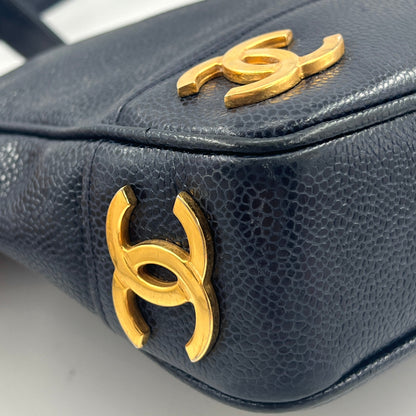 Chanel Caviar Leather Triple Shoulder Bag