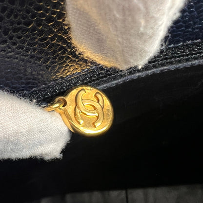 Chanel Caviar Leather Triple Shoulder Bag