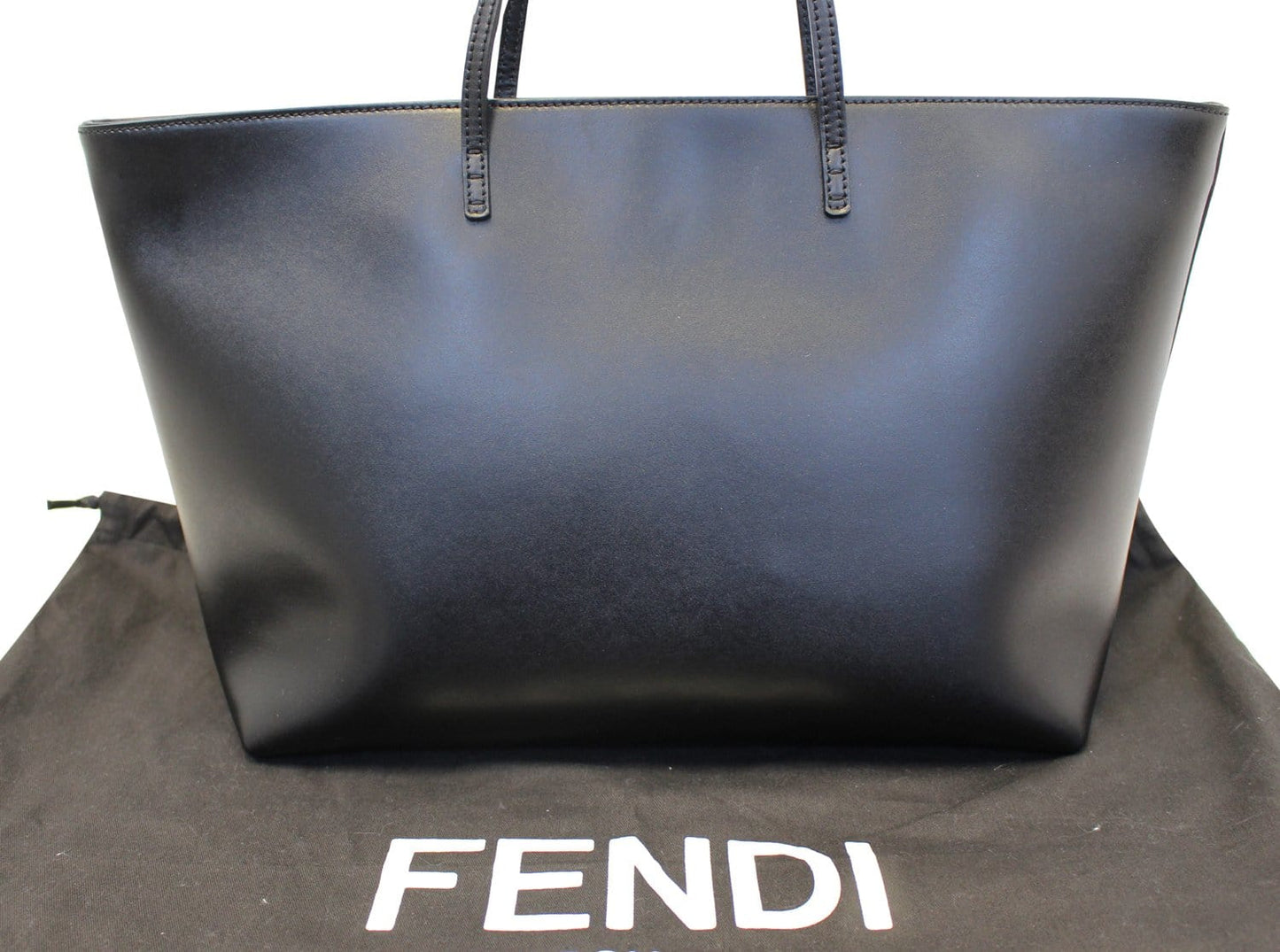FENDI Monster Roll Leather Medium Tote Bag