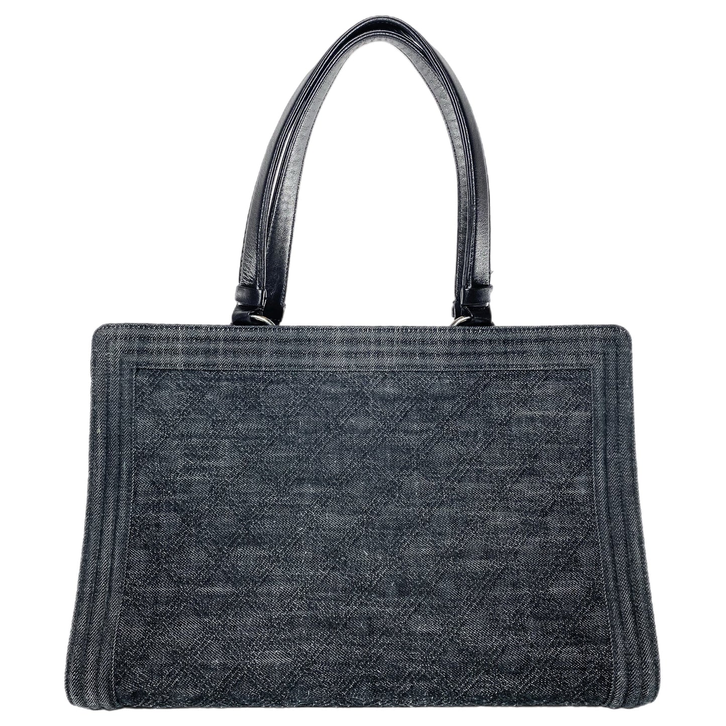 Chanel Leather Black Elegant Tote Bag 4