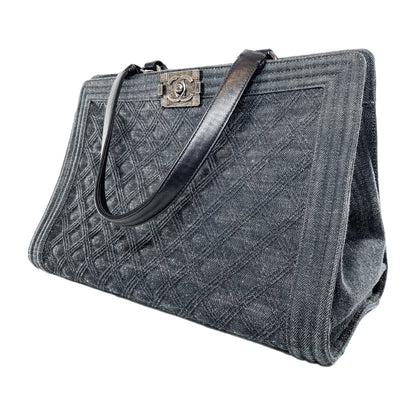 Chanel Leather Black Elegant Tote Bag 4