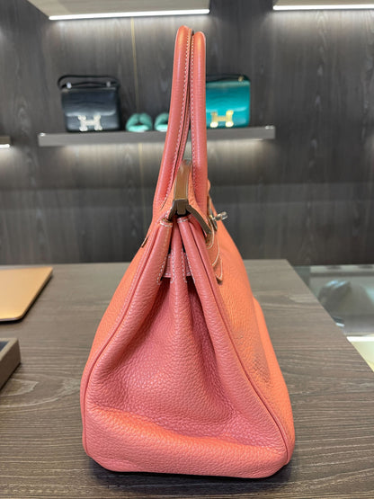 Hermes Birkin 30 Crevette Togo Palladium Hardware