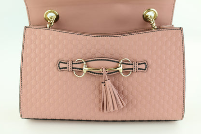 Pink Guccissima Emily Chain Shoulder Bag
