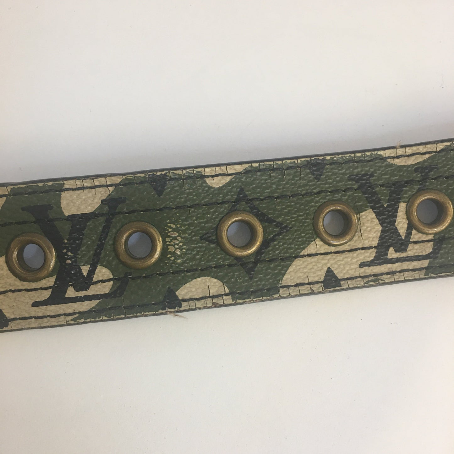 LOUIS VUITTON Limited Edition x Takashi Murakami Monogramouflage Green Belt