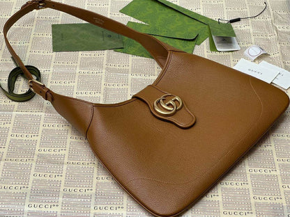 Gucci Aphrodite large shoulder bag brown