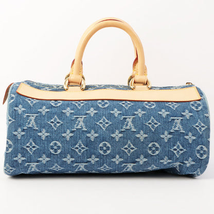 Louis Vuitton 2005 Made Denim Monogram Neo Speedy Indigo