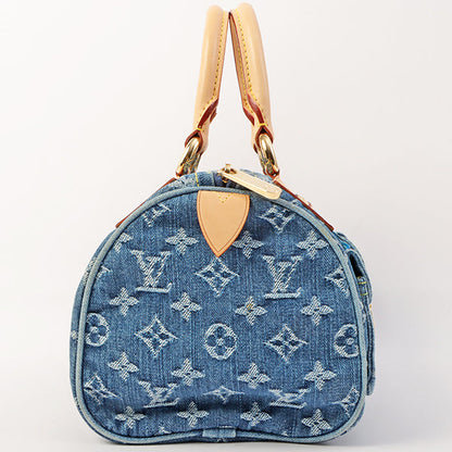 Louis Vuitton 2005 Made Denim Monogram Neo Speedy Indigo