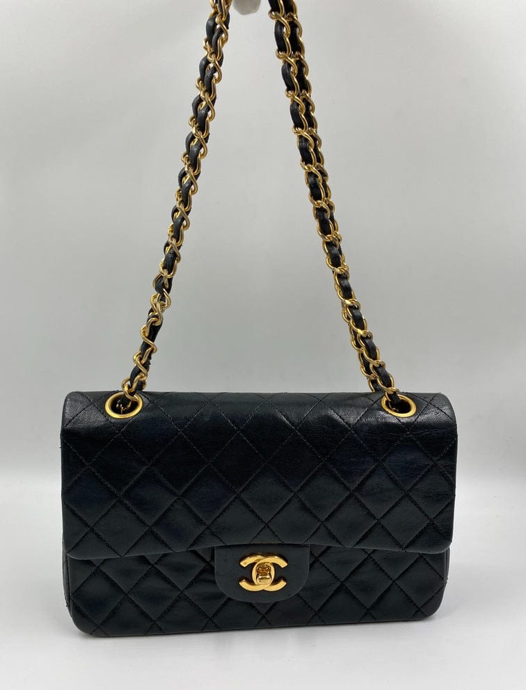 Chanel Classic Flap Small Lambskin Gold Shoulder Bag 3