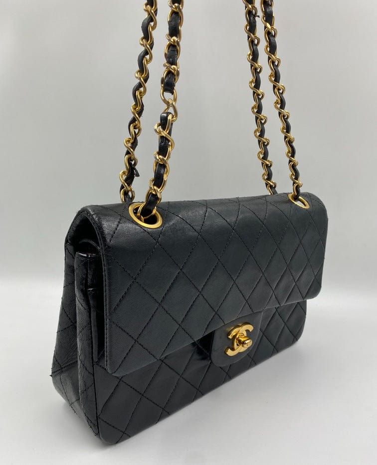 Chanel Classic Flap Small Lambskin Gold Shoulder Bag 3