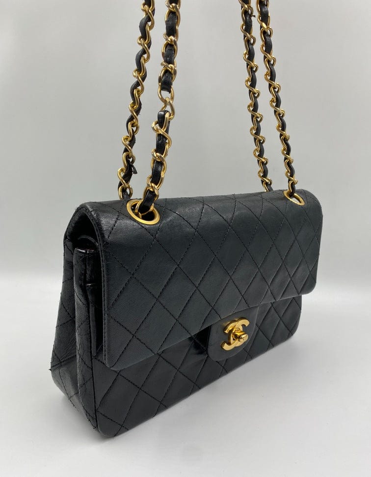 Chanel Classic Flap Small Lambskin Gold Shoulder Bag 3