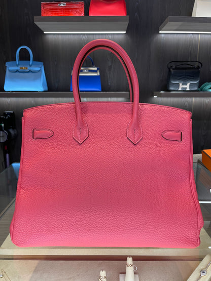 Hermes Birkin 35 Lipstick Togo Gold Hardware