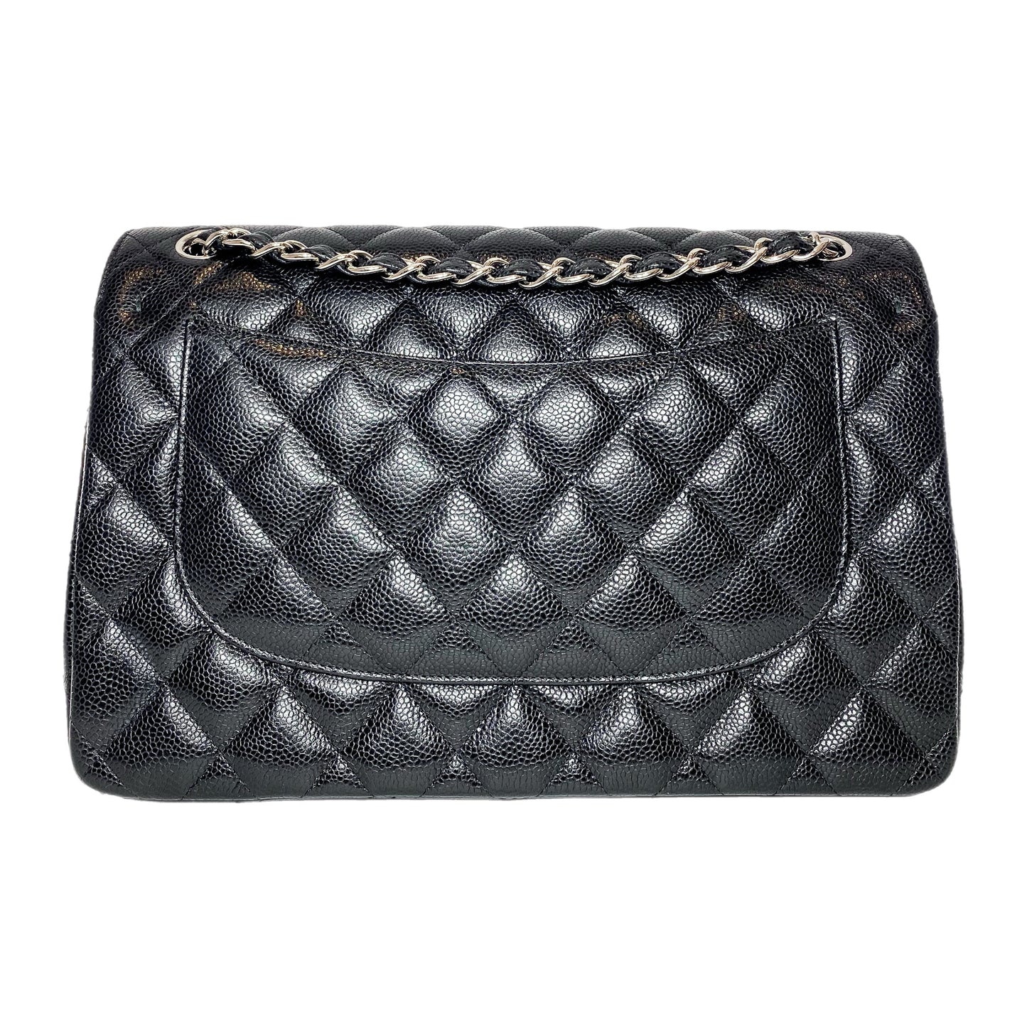 Chanel Flap Caviar Leather Black Shoulder Bag 2