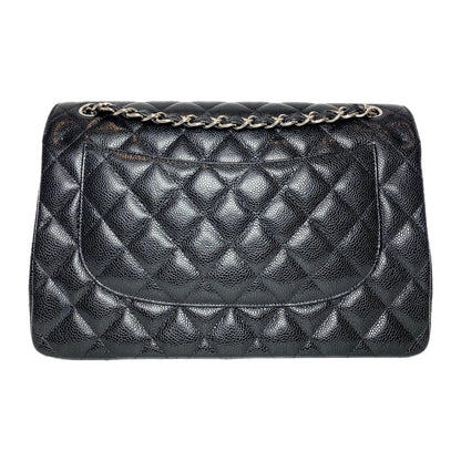 Chanel Flap Caviar Leather Black Shoulder Bag 2