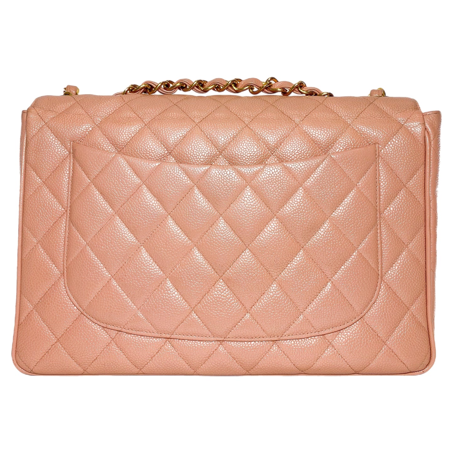 Chanel Flap Caviar Leather Gold Shoulder Bag 2