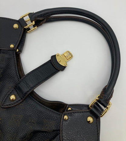 LOUIS VUITTON Black Mahina GM Shoulder Bag