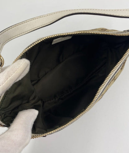 Gucci Vintage Logo Canvas Shoulder Bag
