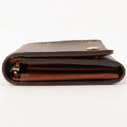 Louis Vuitton 2002 Made Canvas Monogram Porte Monnaie Billets Tresor Brown