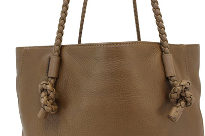 GUCCI 267903 Mesh Hand Leather Brown Tote Bag - Last Call