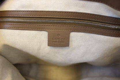GUCCI 267903 Mesh Hand Leather Brown Tote Bag - Last Call