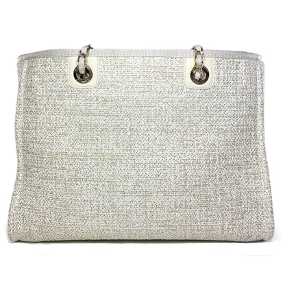 Chanel Large Canvas Gold Handbag