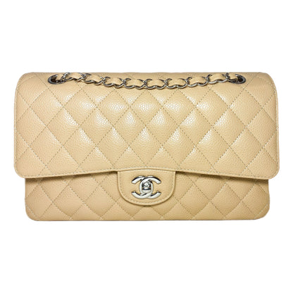 Chanel Beige Medium Classic Flap Bag