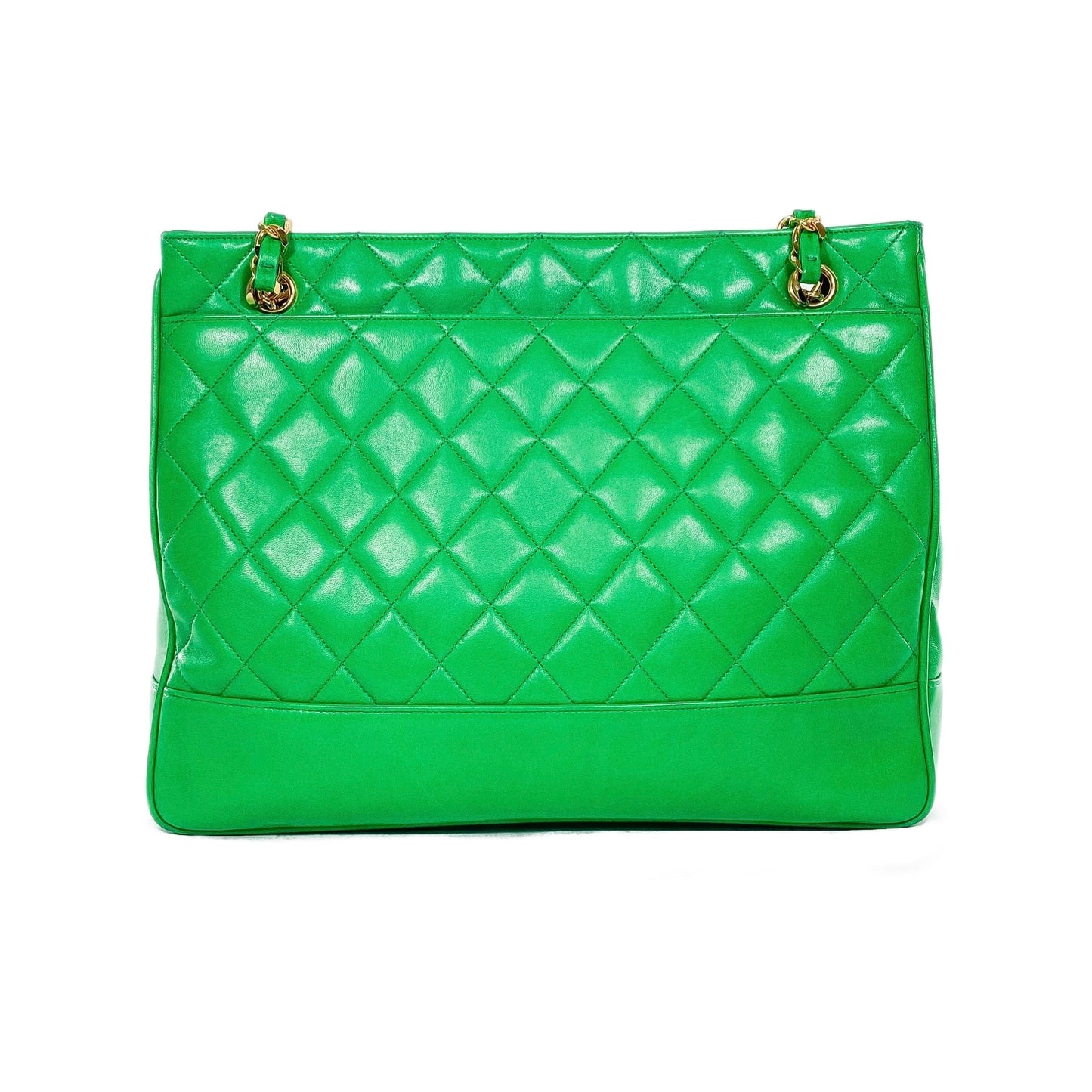 Chanel Large Lambskin Gold Shoulder Bag