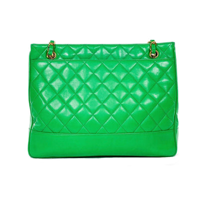 Chanel Large Lambskin Gold Shoulder Bag