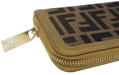 FENDI Zucca Zip Around Wallet