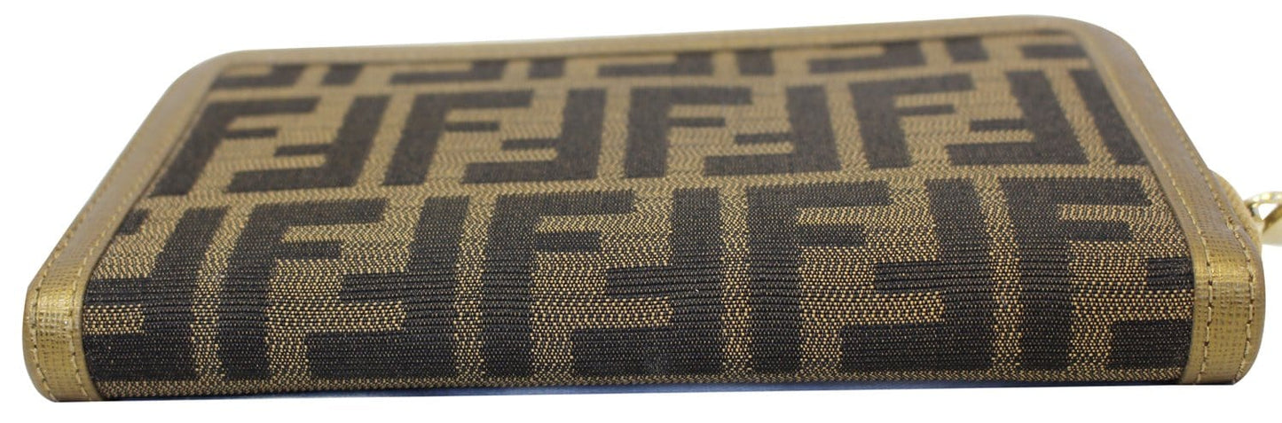 FENDI Zucca Zip Around Wallet