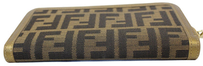 FENDI Zucca Zip Around Wallet