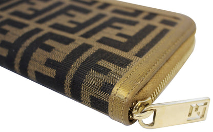 FENDI Zucca Zip Around Wallet