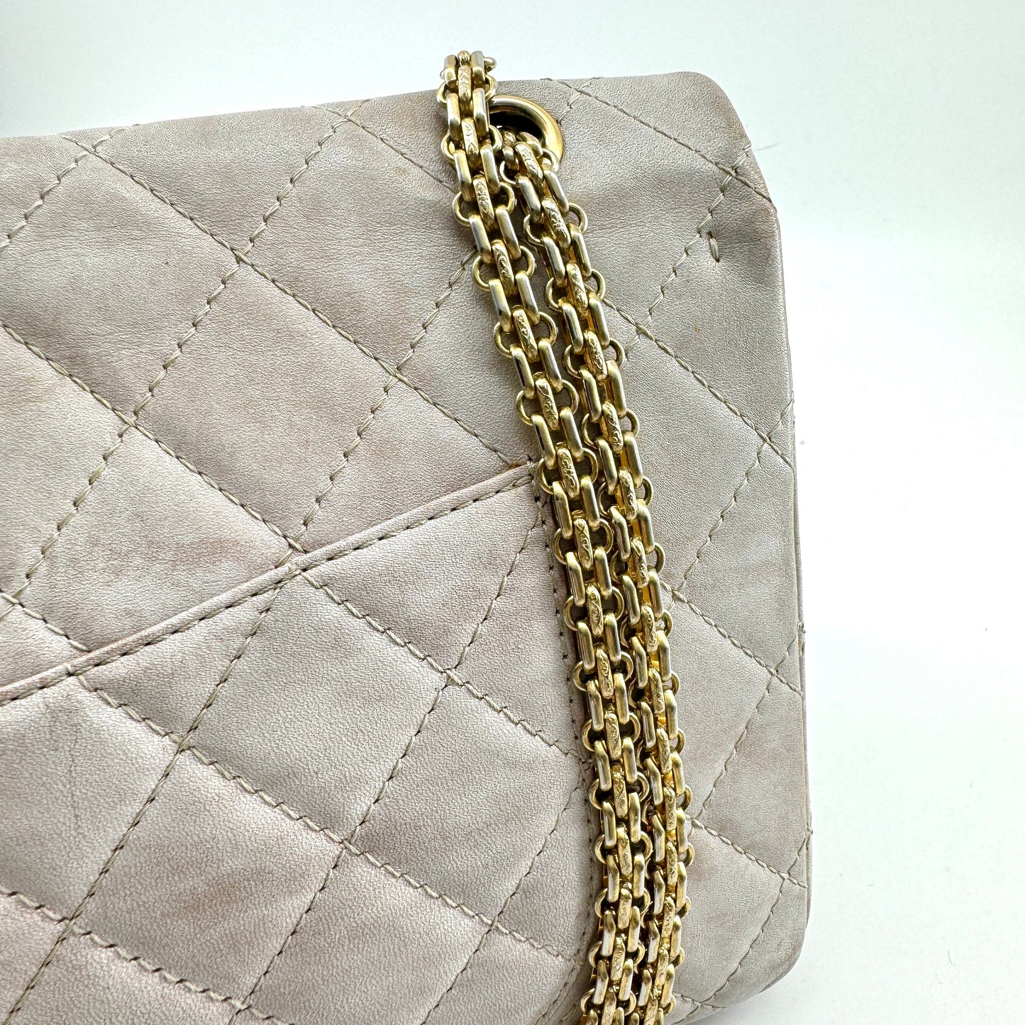 Chanel Icing Marble Aged Leather 2.55 Reissue 227 Classic Flap Bag