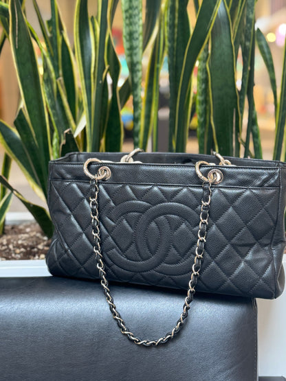 Chanel Calfskin Leather Timeless shopping tote bag TWS
