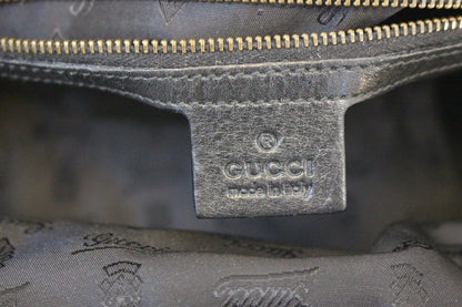 GUCCI Guccissima Black Medium Babouska Dome Shoulder Handbag