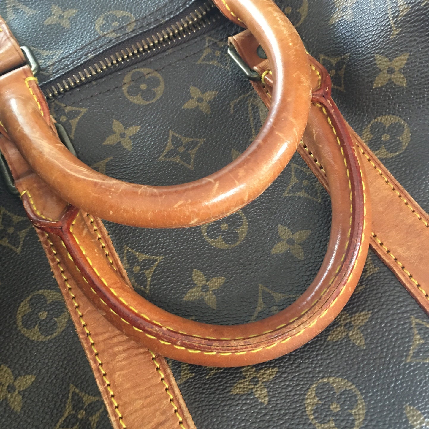 LOUIS VUITTON Keepall Travel bag in Brown Canvas