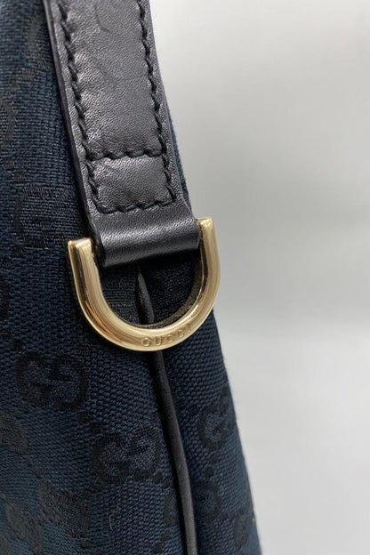 Gucci Vintage Canvas Hobo Tote