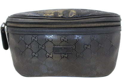 GUCCI GG Imprime Monogram Waist Bum Bag Black 233269