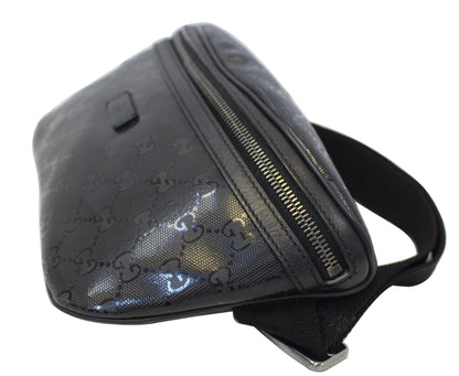 GUCCI GG Imprime Monogram Waist Bum Bag Black 233269