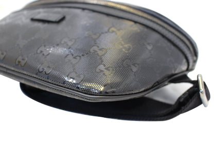GUCCI GG Imprime Monogram Waist Bum Bag Black 233269