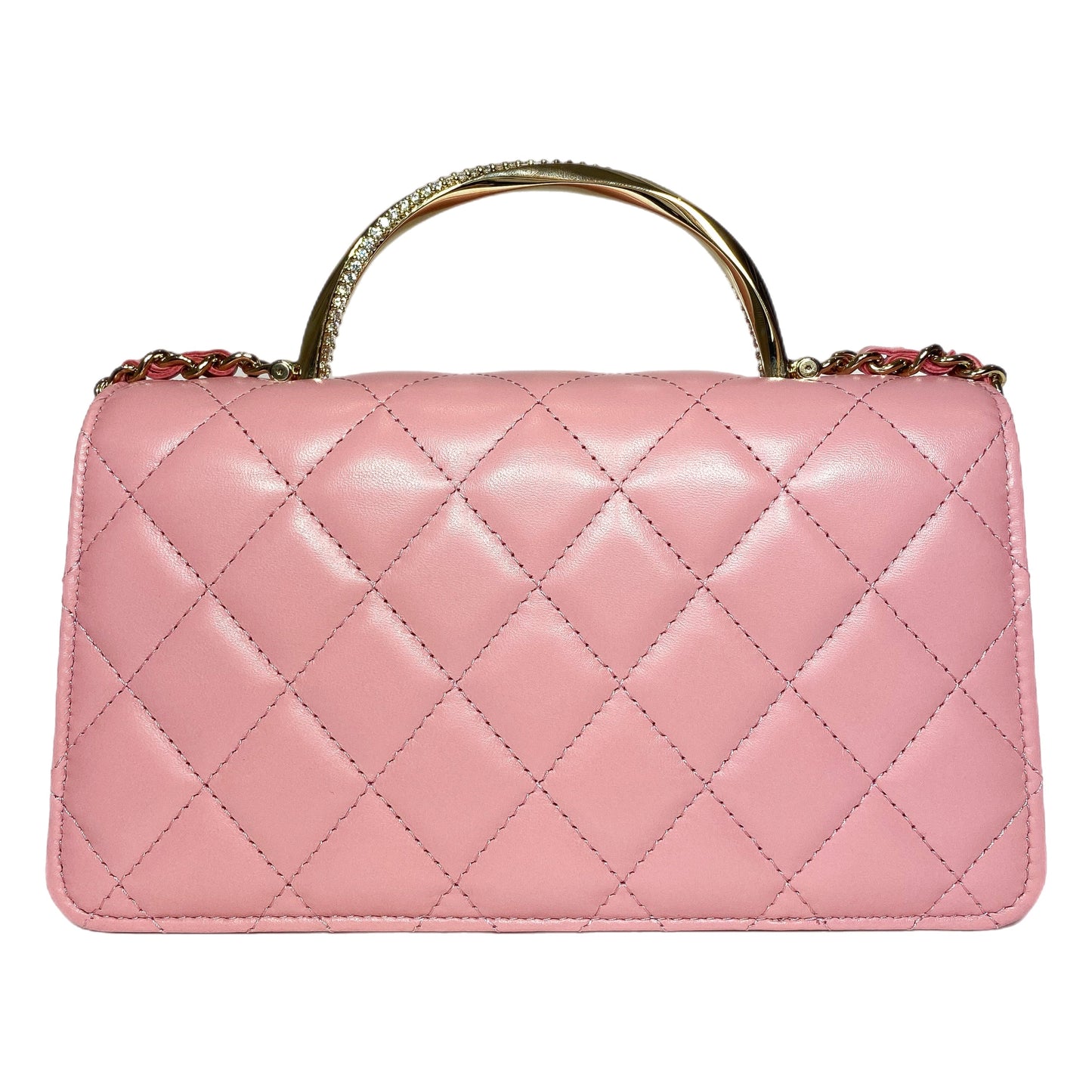 Chanel Flap Lambskin Gold Shoulder Bag 3