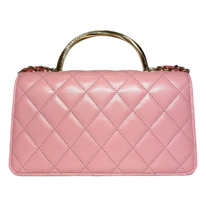 Chanel Flap Lambskin Gold Shoulder Bag 3