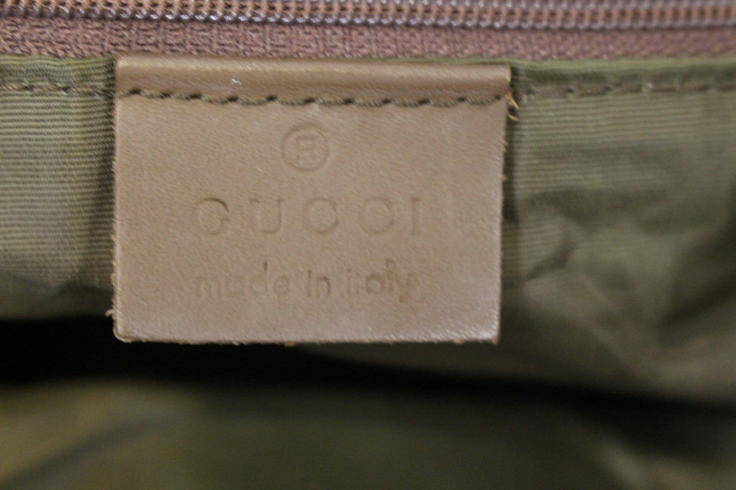 GUCCI Beige/Brown Monogram Canvas Tote Bag