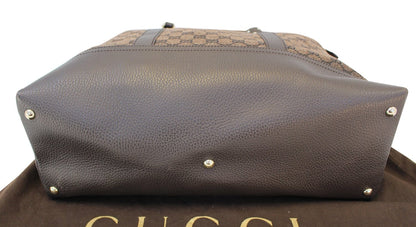 GUCCI GG Canvas 327793 Dark Brown Shoulder Handbag